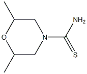 2,6-dimethylmorpholine-4-carbothioamide Structure