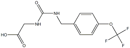 2-[({[4-(trifluoromethoxy)phenyl]methyl}carbamoyl)amino]acetic acid Structure