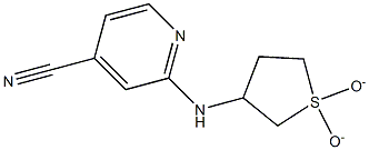2-[(1,1-dioxidotetrahydrothien-3-yl)amino]isonicotinonitrile 구조식 이미지