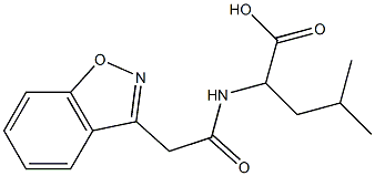 2-[(1,2-benzisoxazol-3-ylacetyl)amino]-4-methylpentanoic acid 구조식 이미지