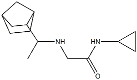 2-[(1-{bicyclo[2.2.1]heptan-2-yl}ethyl)amino]-N-cyclopropylacetamide Structure