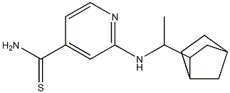 2-[(1-{bicyclo[2.2.1]heptan-2-yl}ethyl)amino]pyridine-4-carbothioamide Structure