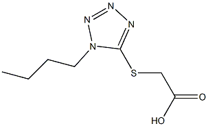 2-[(1-butyl-1H-1,2,3,4-tetrazol-5-yl)sulfanyl]acetic acid Structure