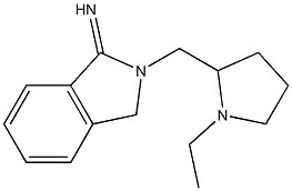 2-[(1-ethylpyrrolidin-2-yl)methyl]-2,3-dihydro-1H-isoindol-1-imine Structure