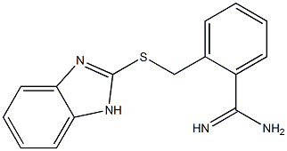 2-[(1H-1,3-benzodiazol-2-ylsulfanyl)methyl]benzene-1-carboximidamide Structure