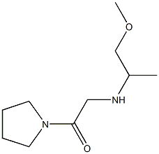 2-[(1-methoxypropan-2-yl)amino]-1-(pyrrolidin-1-yl)ethan-1-one Structure