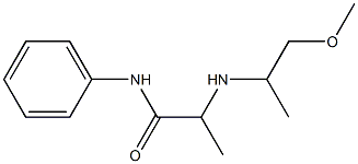 2-[(1-methoxypropan-2-yl)amino]-N-phenylpropanamide 구조식 이미지