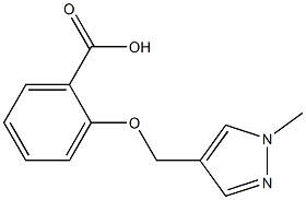 2-[(1-methyl-1H-pyrazol-4-yl)methoxy]benzoic acid Structure