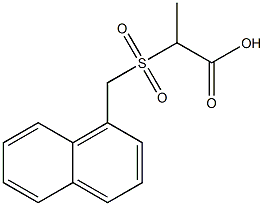 2-[(1-naphthylmethyl)sulfonyl]propanoic acid Structure