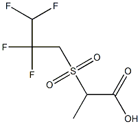 2-[(2,2,3,3-tetrafluoropropane)sulfonyl]propanoic acid Structure