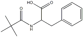 2-[(2,2-dimethylpropanoyl)amino]-3-phenylpropanoic acid 구조식 이미지