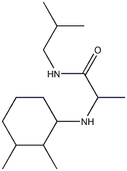 2-[(2,3-dimethylcyclohexyl)amino]-N-(2-methylpropyl)propanamide 구조식 이미지