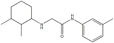 2-[(2,3-dimethylcyclohexyl)amino]-N-(3-methylphenyl)acetamide Structure