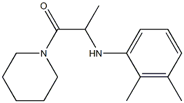 2-[(2,3-dimethylphenyl)amino]-1-(piperidin-1-yl)propan-1-one Structure