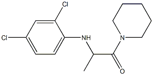 2-[(2,4-dichlorophenyl)amino]-1-(piperidin-1-yl)propan-1-one Structure