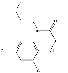 2-[(2,4-dichlorophenyl)amino]-N-(3-methylbutyl)propanamide 구조식 이미지