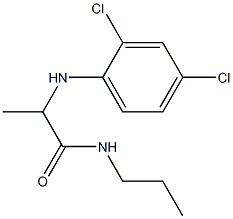 2-[(2,4-dichlorophenyl)amino]-N-propylpropanamide Structure