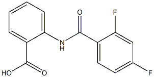 2-[(2,4-difluorobenzoyl)amino]benzoic acid Structure