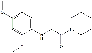 2-[(2,4-dimethoxyphenyl)amino]-1-(piperidin-1-yl)ethan-1-one 구조식 이미지