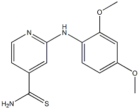 2-[(2,4-dimethoxyphenyl)amino]pyridine-4-carbothioamide Structure