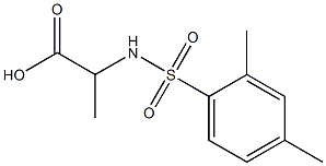 2-[(2,4-dimethylbenzene)sulfonamido]propanoic acid Structure