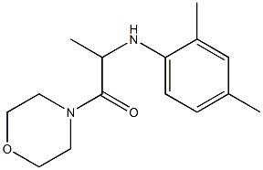 2-[(2,4-dimethylphenyl)amino]-1-(morpholin-4-yl)propan-1-one 구조식 이미지