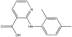 2-[(2,4-dimethylphenyl)amino]pyridine-3-carboxylic acid Structure