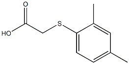 2-[(2,4-dimethylphenyl)sulfanyl]acetic acid Structure