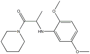2-[(2,5-dimethoxyphenyl)amino]-1-(piperidin-1-yl)propan-1-one Structure