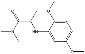 2-[(2,5-dimethoxyphenyl)amino]-N,N-dimethylpropanamide Structure