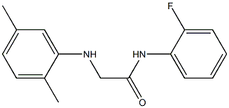 2-[(2,5-dimethylphenyl)amino]-N-(2-fluorophenyl)acetamide 구조식 이미지