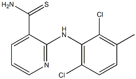 2-[(2,6-dichloro-3-methylphenyl)amino]pyridine-3-carbothioamide 구조식 이미지