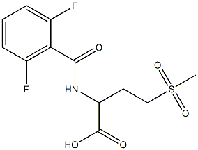 2-[(2,6-difluorophenyl)formamido]-4-methanesulfonylbutanoic acid Structure