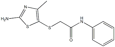 2-[(2-amino-4-methyl-1,3-thiazol-5-yl)thio]-N-phenylacetamide Structure