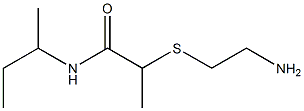 2-[(2-aminoethyl)sulfanyl]-N-(butan-2-yl)propanamide Structure