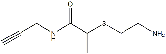 2-[(2-aminoethyl)sulfanyl]-N-(prop-2-yn-1-yl)propanamide 구조식 이미지