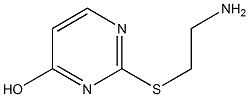 2-[(2-aminoethyl)sulfanyl]pyrimidin-4-ol 구조식 이미지