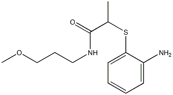 2-[(2-aminophenyl)sulfanyl]-N-(3-methoxypropyl)propanamide Structure