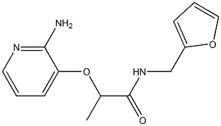 2-[(2-aminopyridin-3-yl)oxy]-N-(furan-2-ylmethyl)propanamide 구조식 이미지