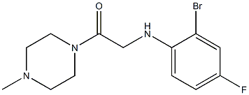 2-[(2-bromo-4-fluorophenyl)amino]-1-(4-methylpiperazin-1-yl)ethan-1-one Structure