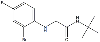 2-[(2-bromo-4-fluorophenyl)amino]-N-tert-butylacetamide Structure