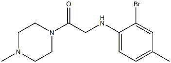 2-[(2-bromo-4-methylphenyl)amino]-1-(4-methylpiperazin-1-yl)ethan-1-one Structure