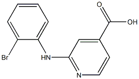 2-[(2-bromophenyl)amino]pyridine-4-carboxylic acid 구조식 이미지