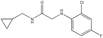 2-[(2-chloro-4-fluorophenyl)amino]-N-(cyclopropylmethyl)acetamide 구조식 이미지