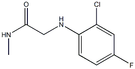 2-[(2-chloro-4-fluorophenyl)amino]-N-methylacetamide Structure