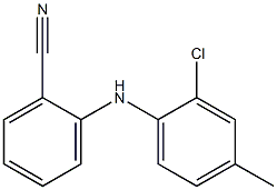 2-[(2-chloro-4-methylphenyl)amino]benzonitrile 구조식 이미지