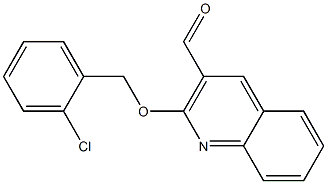 2-[(2-chlorophenyl)methoxy]quinoline-3-carbaldehyde 구조식 이미지