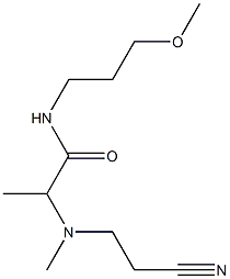 2-[(2-cyanoethyl)(methyl)amino]-N-(3-methoxypropyl)propanamide 구조식 이미지