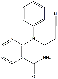 2-[(2-cyanoethyl)(phenyl)amino]nicotinamide Structure