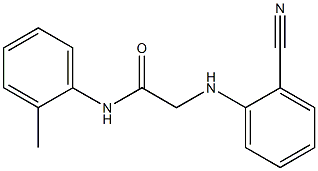 2-[(2-cyanophenyl)amino]-N-(2-methylphenyl)acetamide 구조식 이미지